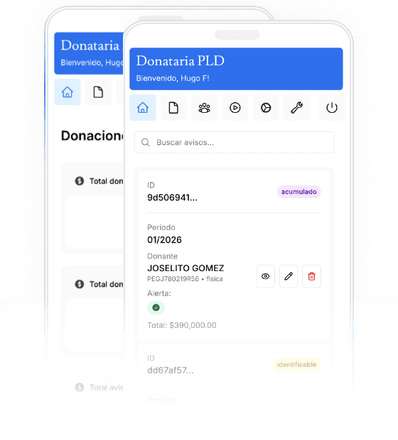 Screenshot of the dashboard project showing mobile version
